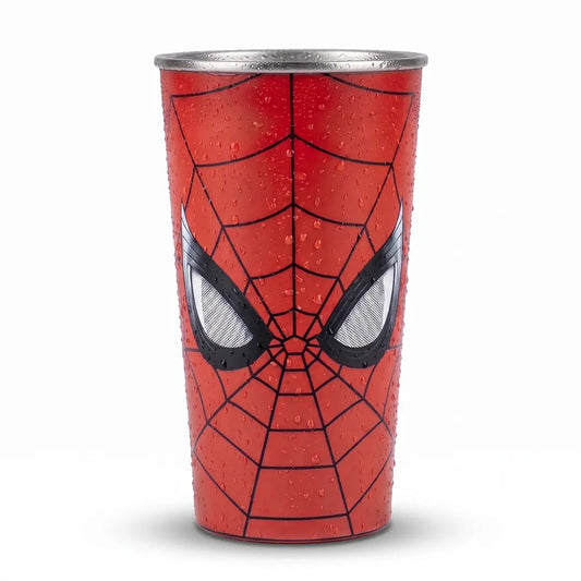 Stainless Steel Thermos with Cold-Sensitive Color Change, Lid and Straw